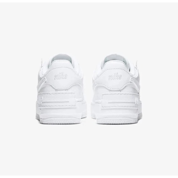 Nike Air Force 1 Low Shadow Womens Size 5.5 Triple All White Platform CI0919100 - Picture 14 of 15